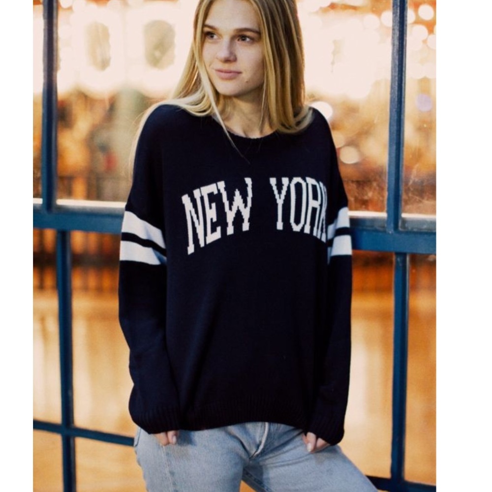Brandy Melville Veena New York Varsity Sweater
